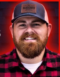man in flannel and hat with text on the thumbnail