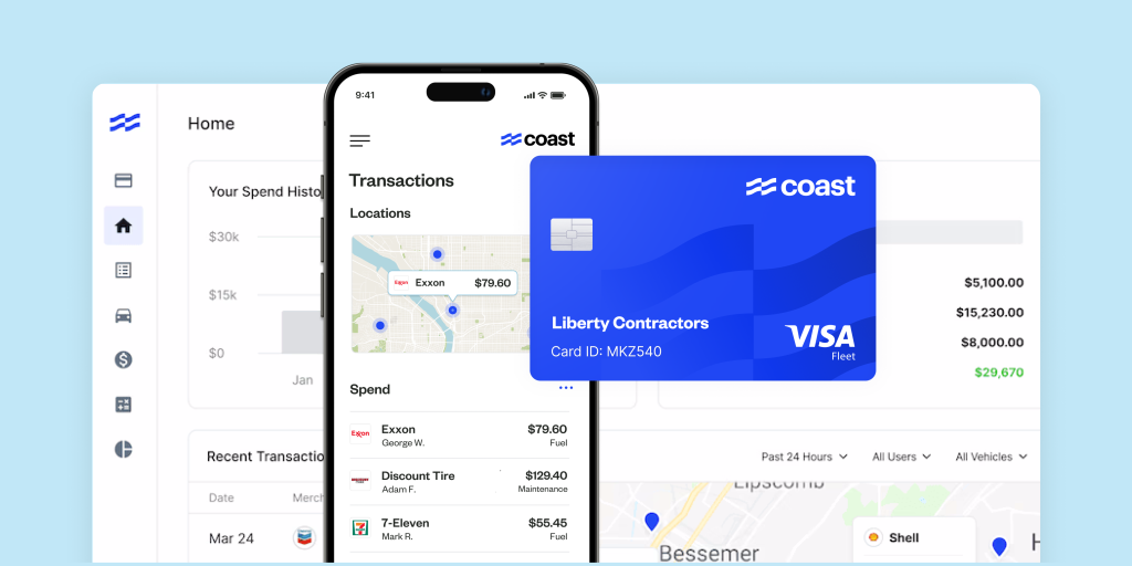 coast pay phone and card